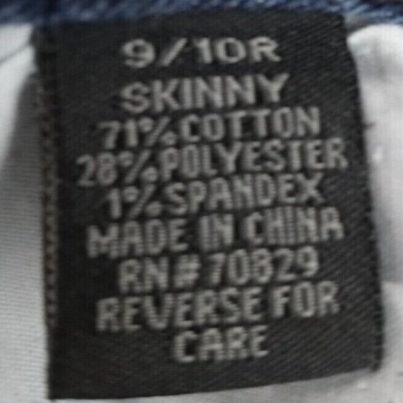 Twentyone Black Distressed Whiskered Skinny Jeans With Snakeskin Design 9/10R - Picture 8 of 9